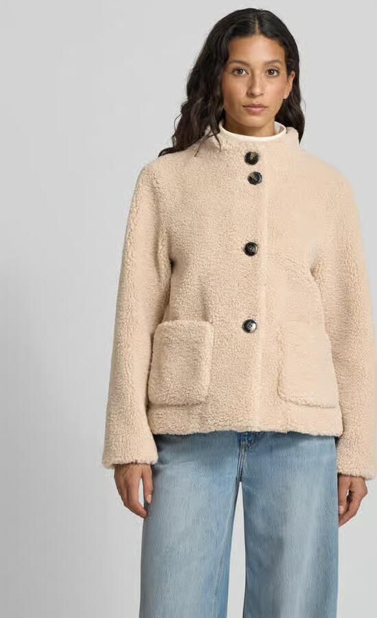 FUCHS SCHMITT regular fit jas van teddyfleece met opstaande kraag - Foto 2