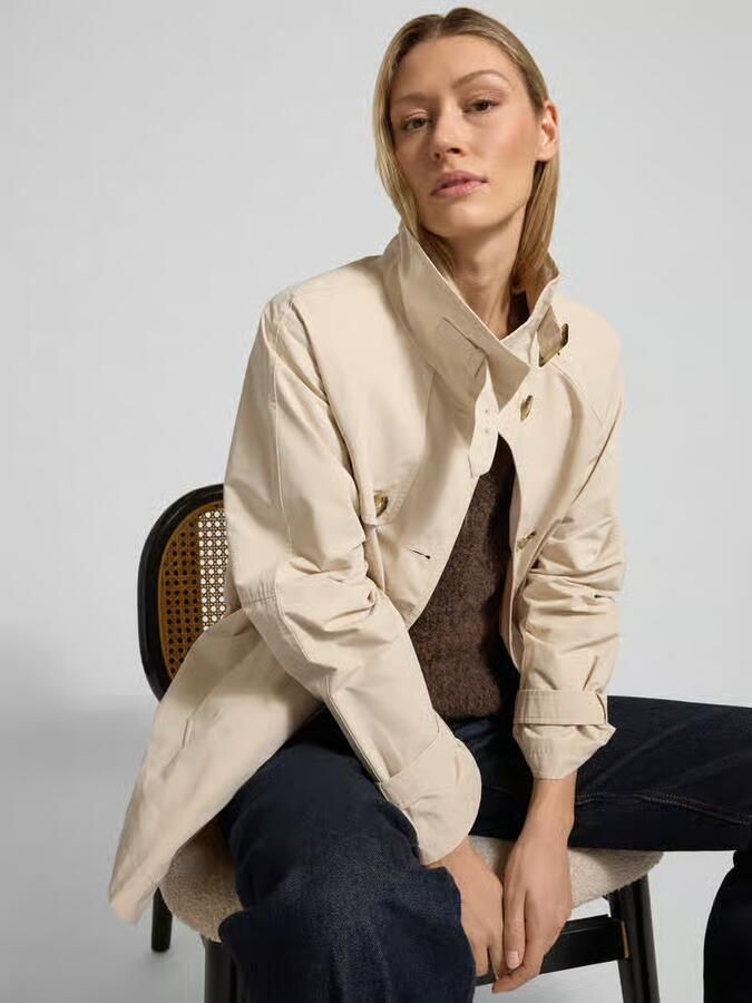 FUCHS SCHMITT Trenchcoat met opstaande kraag en mouwriem