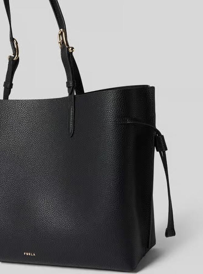 FURLA Handtas in echt leer met logodetail model 'Ava'