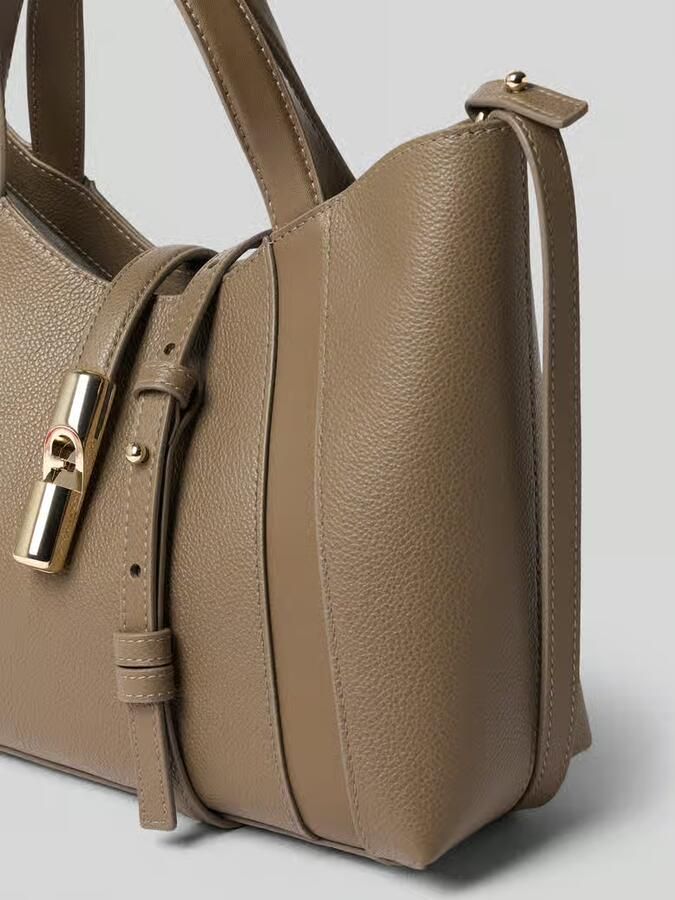 FURLA Handtas in echt leer met logodetail model 'Goccia'