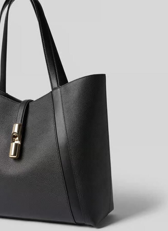 FURLA Handtas in echt leer met logodetail model 'Goccia'