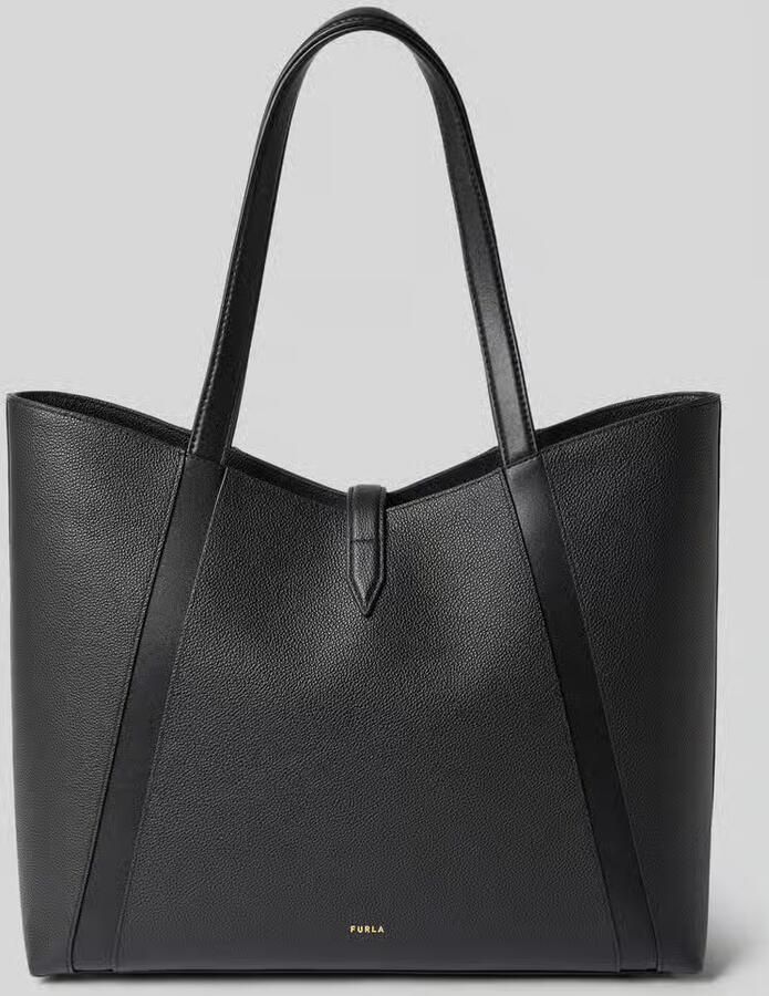 FURLA Handtas in echt leer met logodetail model 'Goccia'