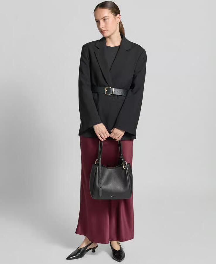 FURLA Handtas in echt leer met logodetail model 'Nuvola' - Foto 2