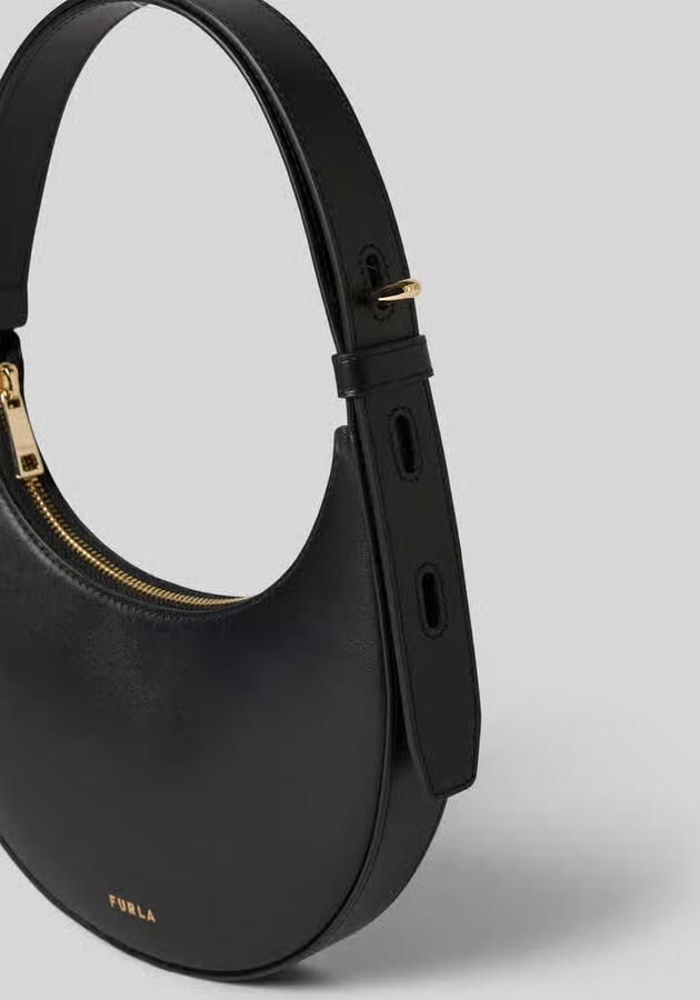 FURLA Handtas in leer met labeldetail model 'DELIZIA MINI'