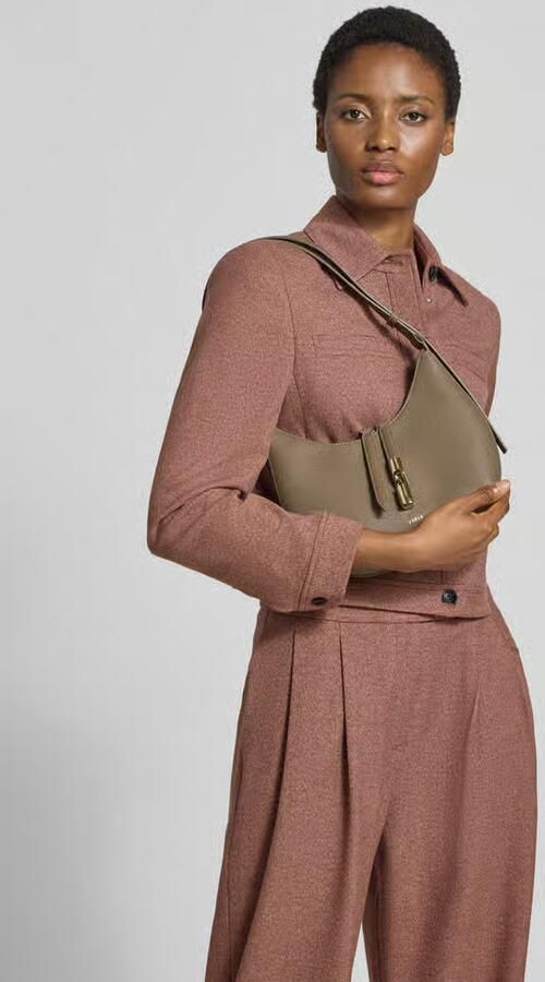 FURLA Schoudertas van echt leer met logodetail model 'Goccia' - Foto 3