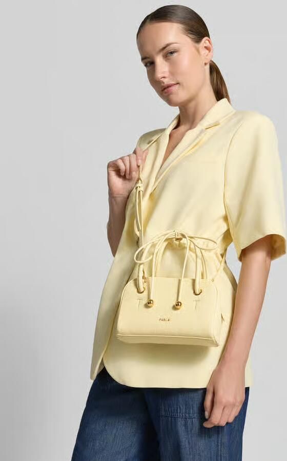 FURLA Schoudertas van echt leer met logodetail model 'Poppy' - Foto 2