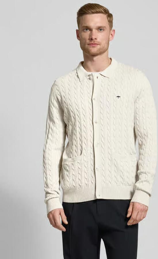 FYNCH-HATTON Cardigan met kabelpatroon - Foto 2