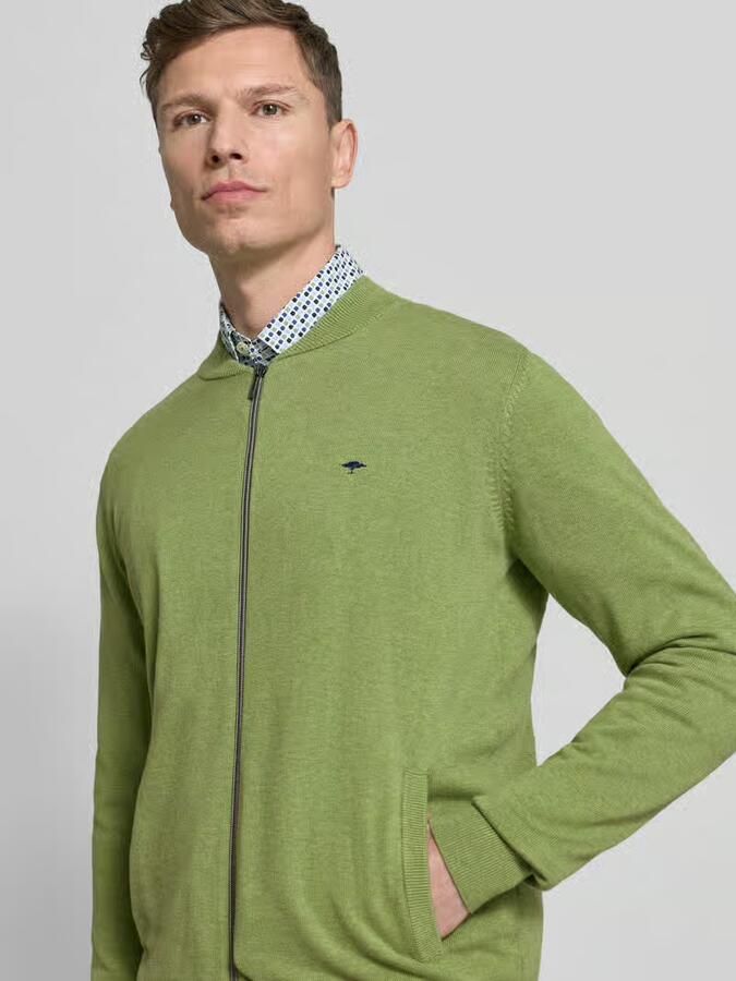FYNCH-HATTON Cardigan met opstaande kraag en ritssluiting
