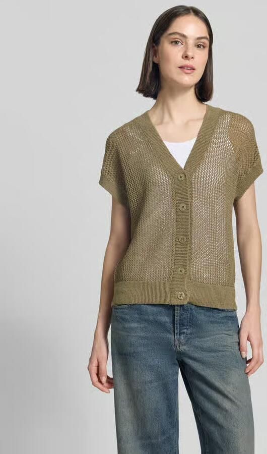 FYNCH-HATTON Cardigan van viscosemix met V-hals - Foto 3