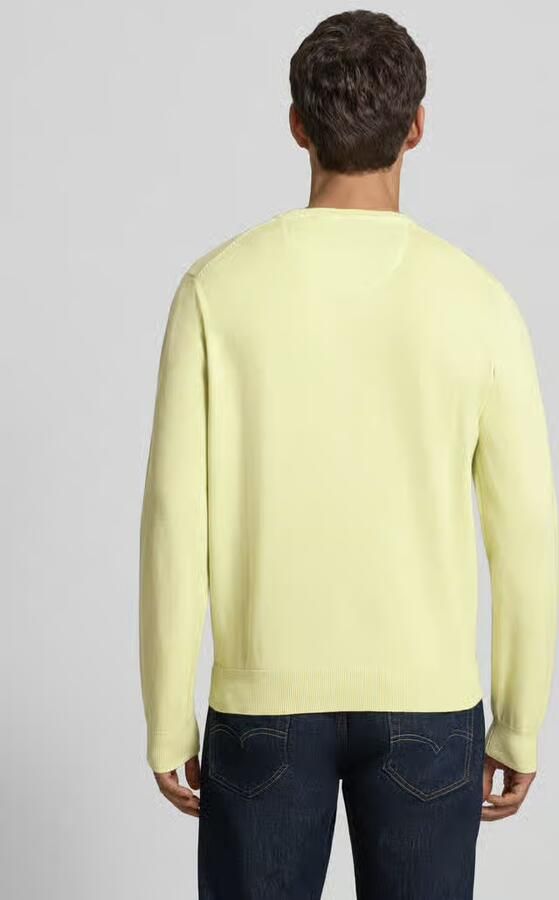 FYNCH-HATTON Gebreide pullover met geribde boorden