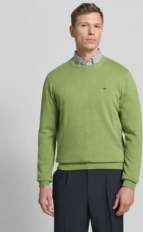 FYNCH-HATTON Gebreide pullover met geribde boorden - Foto 3