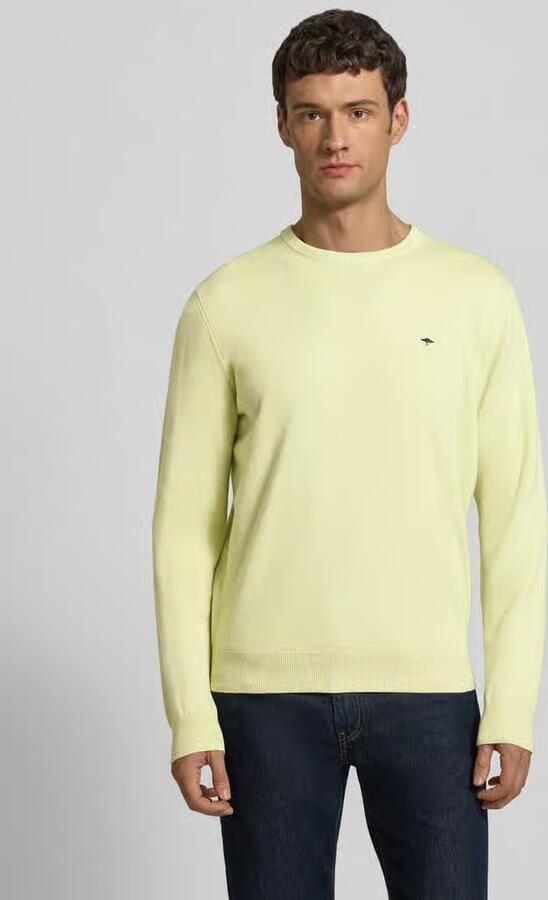 FYNCH-HATTON Gebreide pullover met geribde boorden - Foto 4