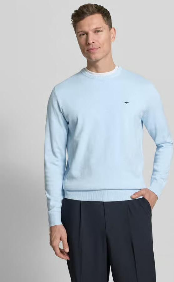 FYNCH-HATTON Gebreide pullover met geribde boorden - Foto 3