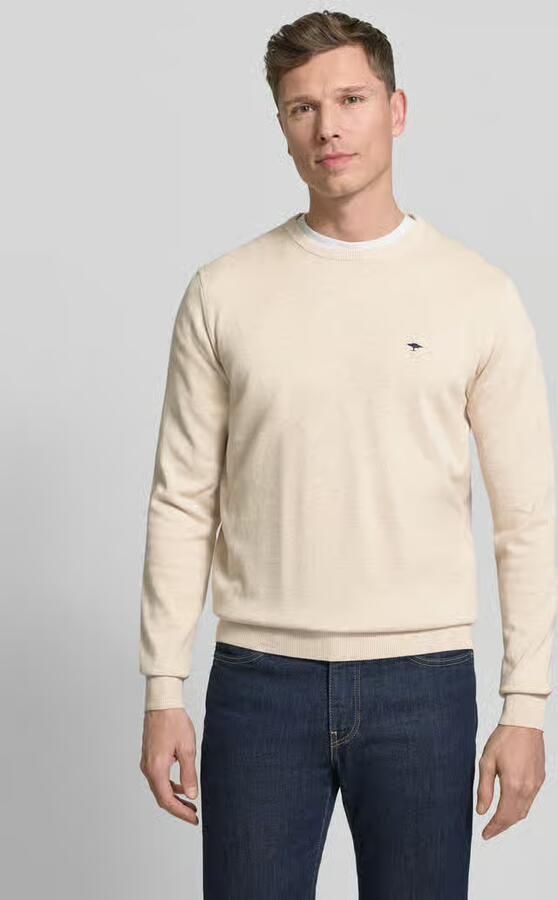 FYNCH-HATTON Gebreide pullover met geribde boorden - Foto 4