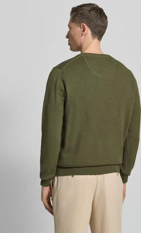 FYNCH-HATTON Gebreide pullover met geribde boorden - Foto 4