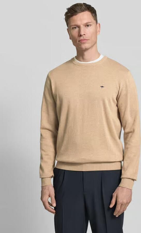 FYNCH-HATTON Gebreide pullover met geribde boorden - Foto 3