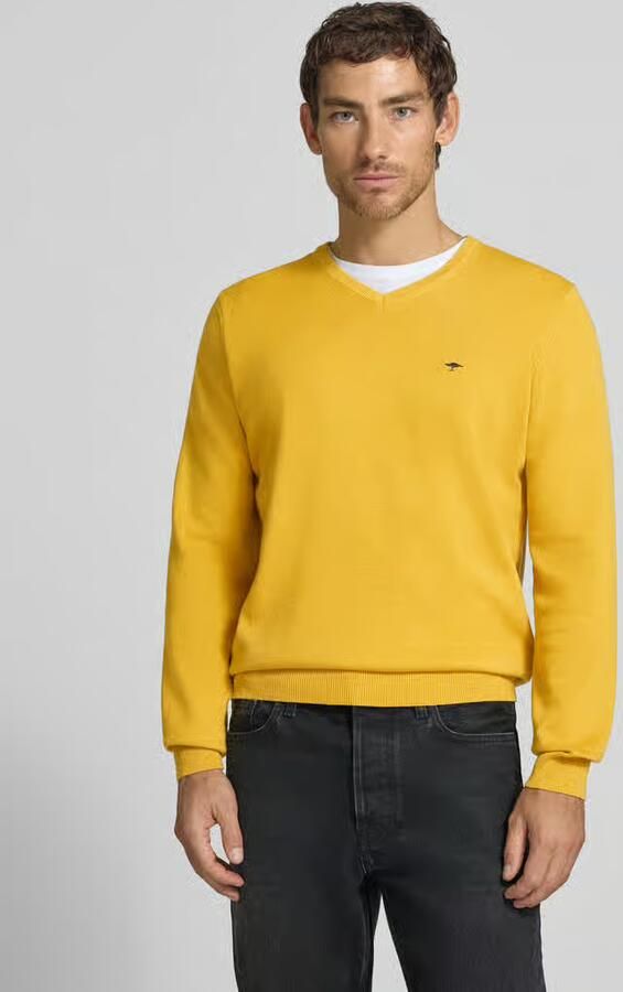 FYNCH-HATTON Gebreide pullover met label-borduursel - Foto 2