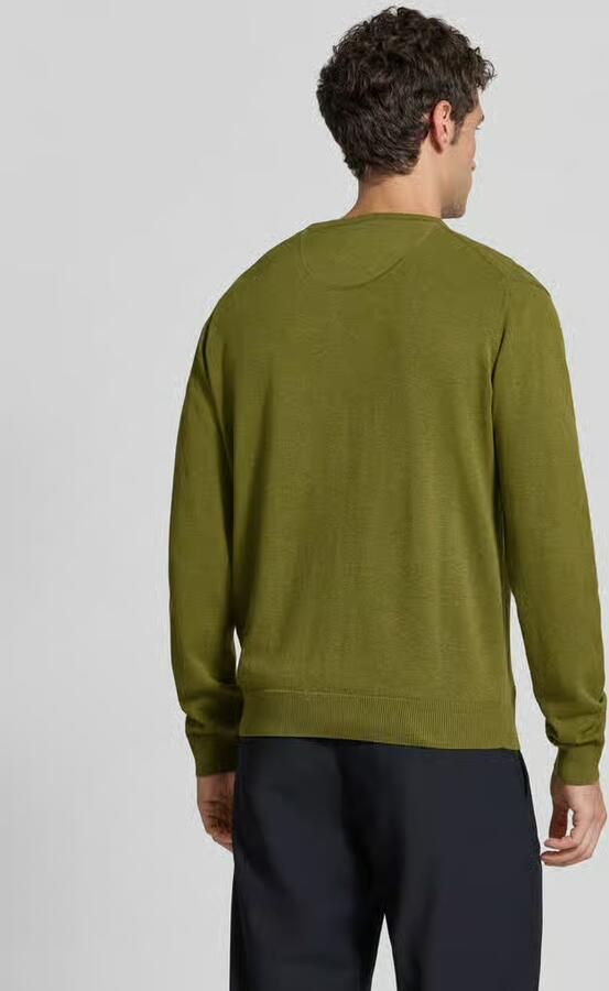 FYNCH-HATTON Gebreide pullover met label-borduursel - Foto 2