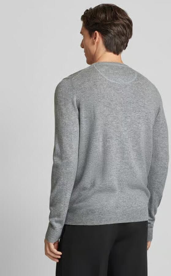 FYNCH-HATTON Gebreide pullover met labelstitching - Foto 3