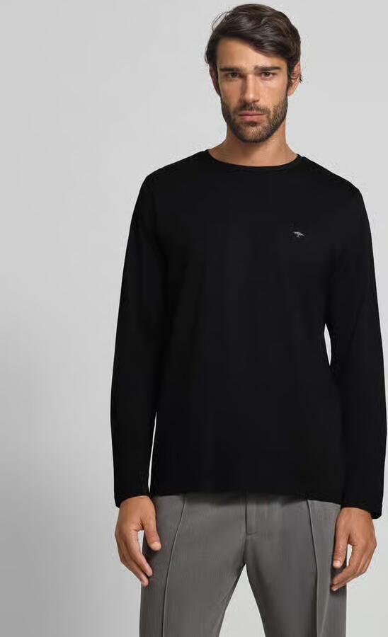 FYNCH-HATTON Gebreide pullover met logodetail