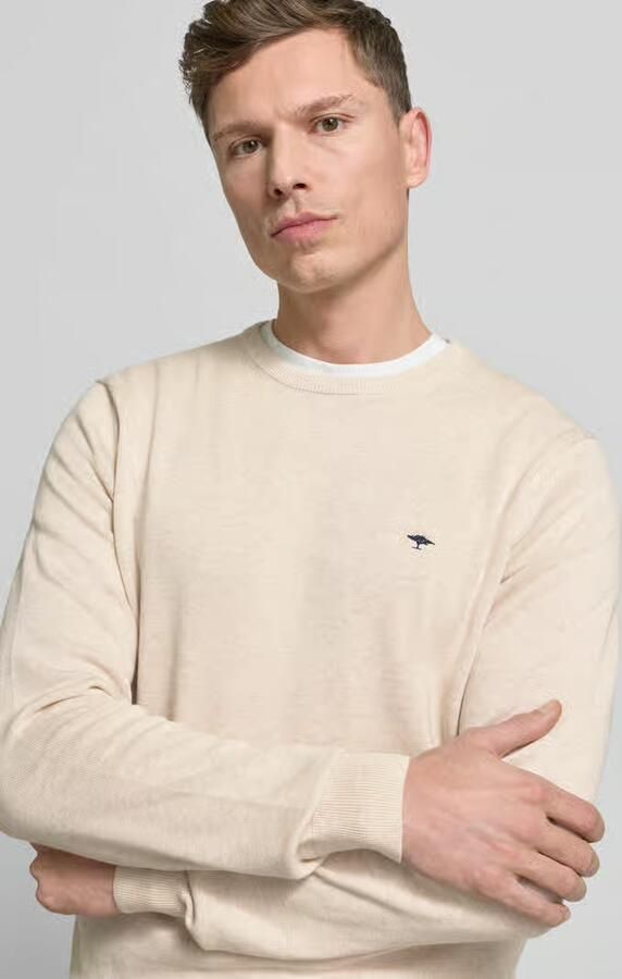 FYNCH-HATTON Gebreide pullover met geribde boorden - Foto 3