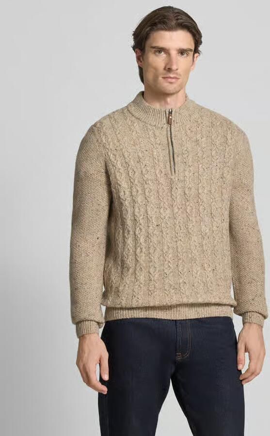 FYNCH-HATTON Gebreide pullover met ribboorden - Foto 2