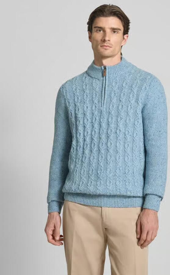 FYNCH-HATTON Gebreide pullover met ribboorden - Foto 2