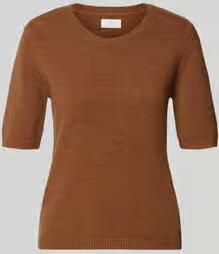 FYNCH-HATTON Gebreide pullover met ronde hals en 1 2-mouwen