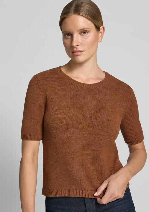 FYNCH-HATTON Gebreide pullover met ronde hals en 1 2-mouwen - Foto 2