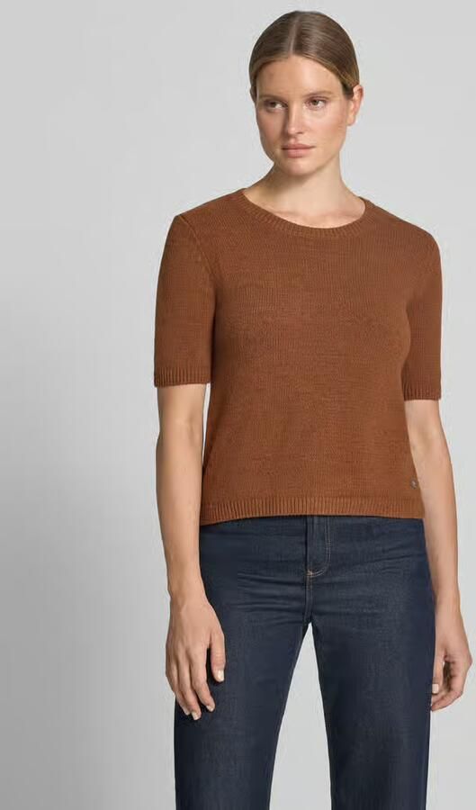FYNCH-HATTON Gebreide pullover met ronde hals en 1 2-mouwen - Foto 3