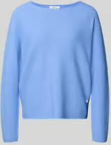 FYNCH-HATTON Gebreide pullover met ronde hals en labeldetail