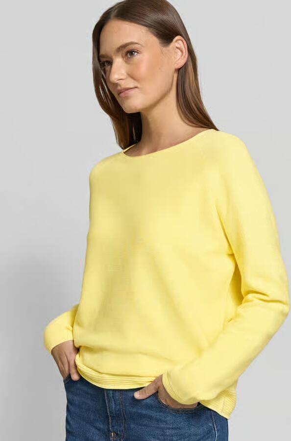 FYNCH-HATTON Gebreide pullover met ronde hals en labeldetail