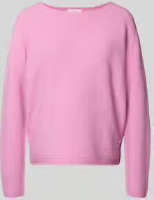 FYNCH-HATTON Gebreide pullover met ronde hals en labeldetail
