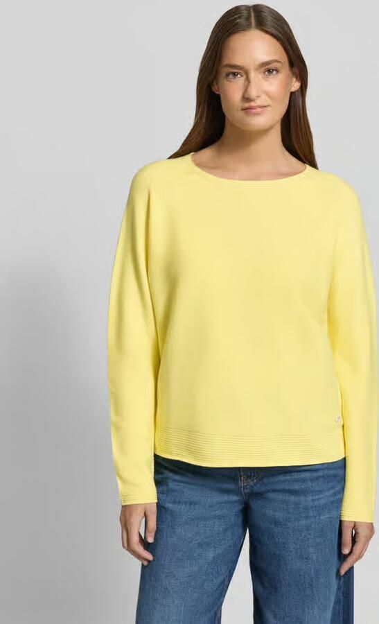 FYNCH-HATTON Gebreide pullover met ronde hals en labeldetail - Foto 3