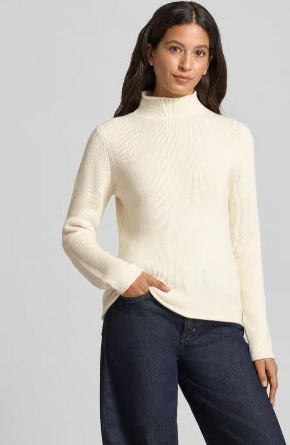 FYNCH-HATTON Gebreide pullover van lanawol met opstaande kraag - Foto 2