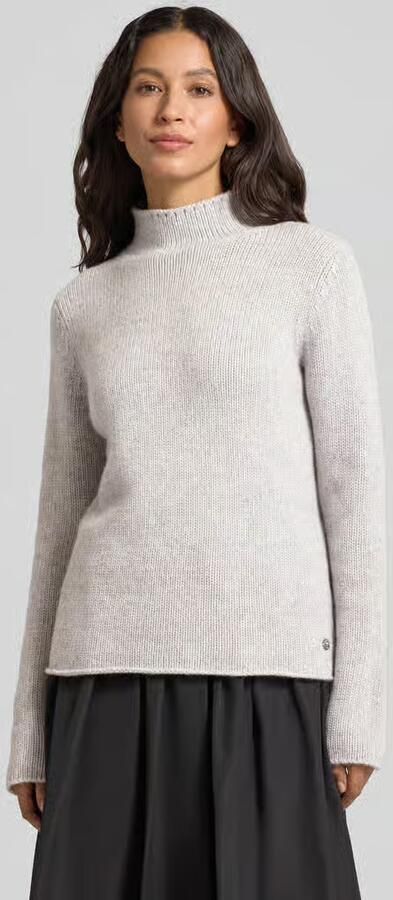 FYNCH-HATTON Gebreide pullover van lanawol met opstaande kraag - Foto 2