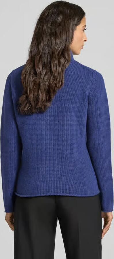 FYNCH-HATTON Gebreide pullover van lanawol met opstaande kraag
