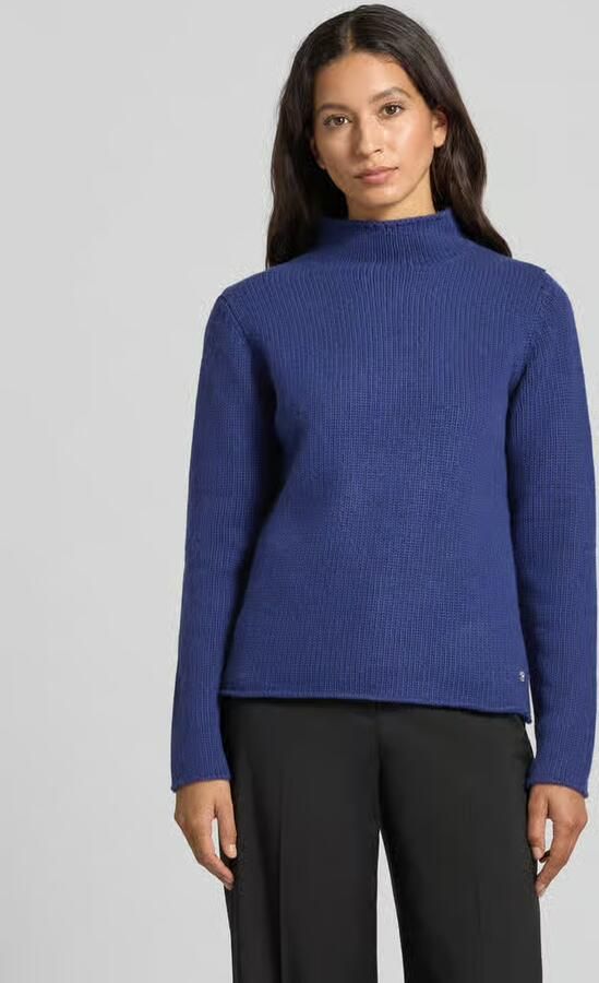 FYNCH-HATTON Gebreide pullover van lanawol met opstaande kraag - Foto 2