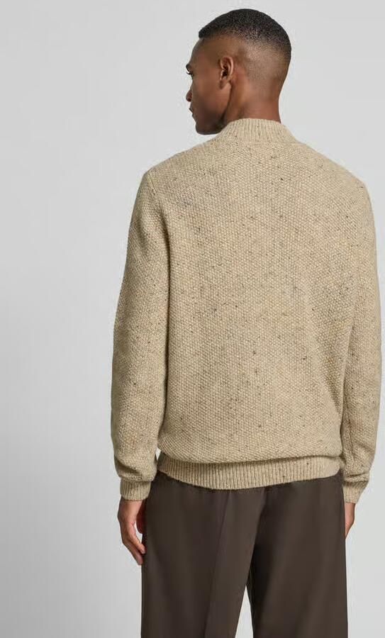 FYNCH-HATTON Gebreide pullover van wolmix met opstaande kraag model 'Donegal' - Foto 2