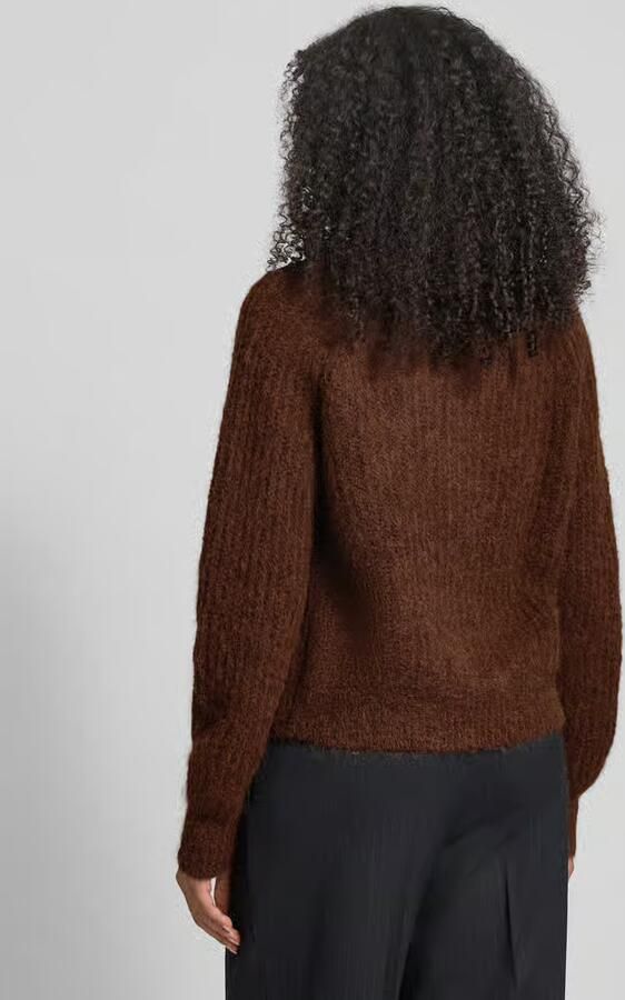 FYNCH-HATTON Loose fit gebreid jack van alpacamix met wol