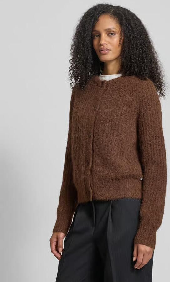 FYNCH-HATTON Loose fit gebreid jack van alpacamix met wol - Foto 2
