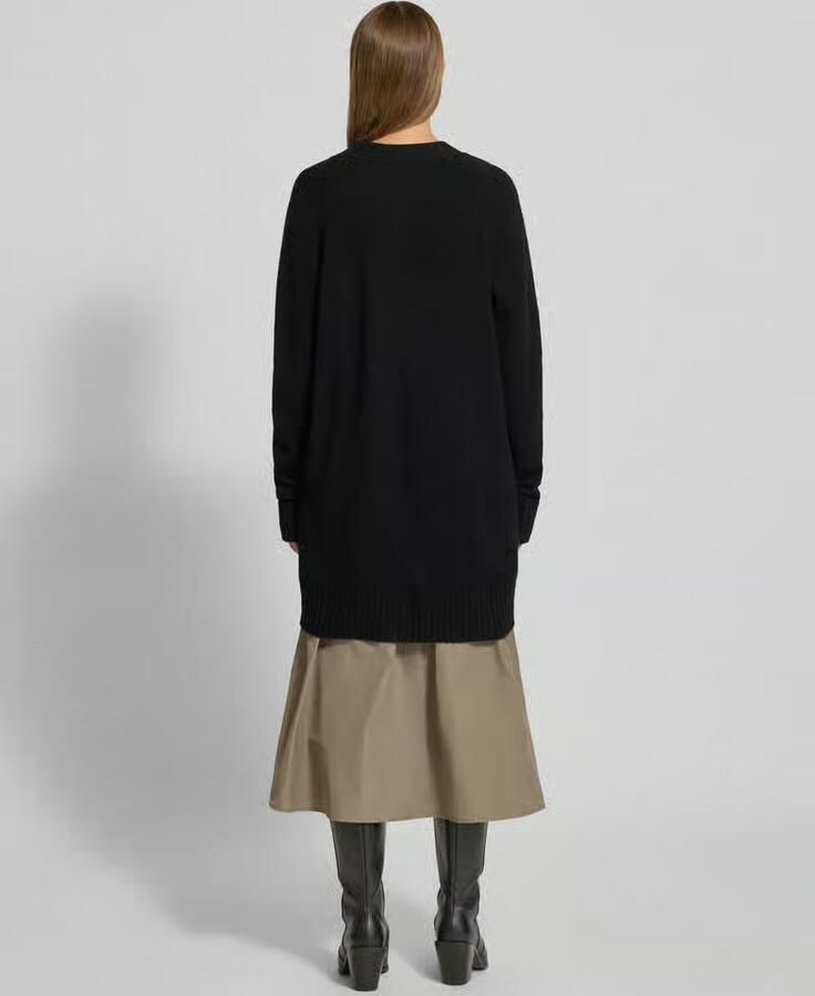 FYNCH-HATTON Loose fit gebreid jack van zuivere wol