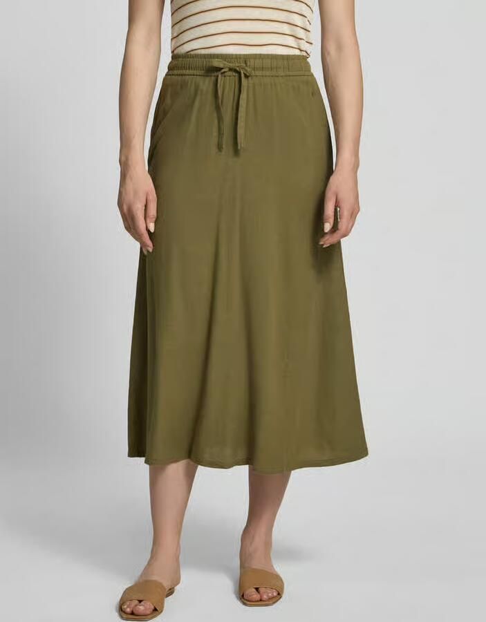 FYNCH-HATTON Midirok van linnenmix met steekzakken - Foto 2