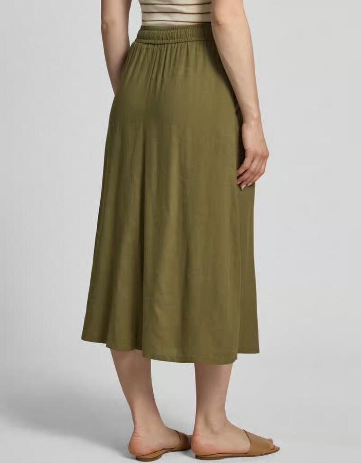 FYNCH-HATTON Midirok van linnenmix met steekzakken - Foto 3