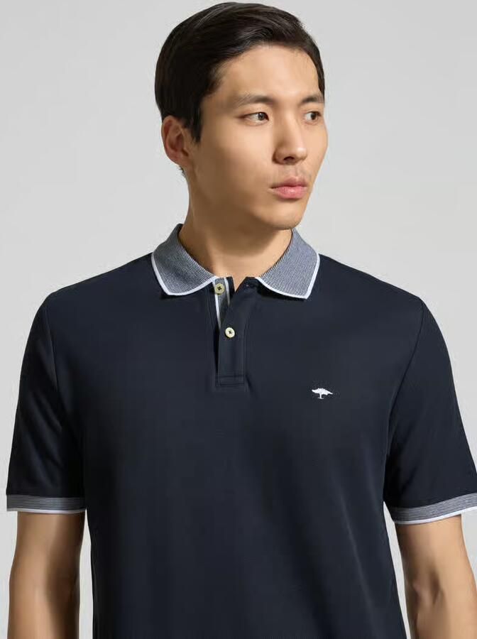 FYNCH-HATTON modern fit poloshirt met stitching