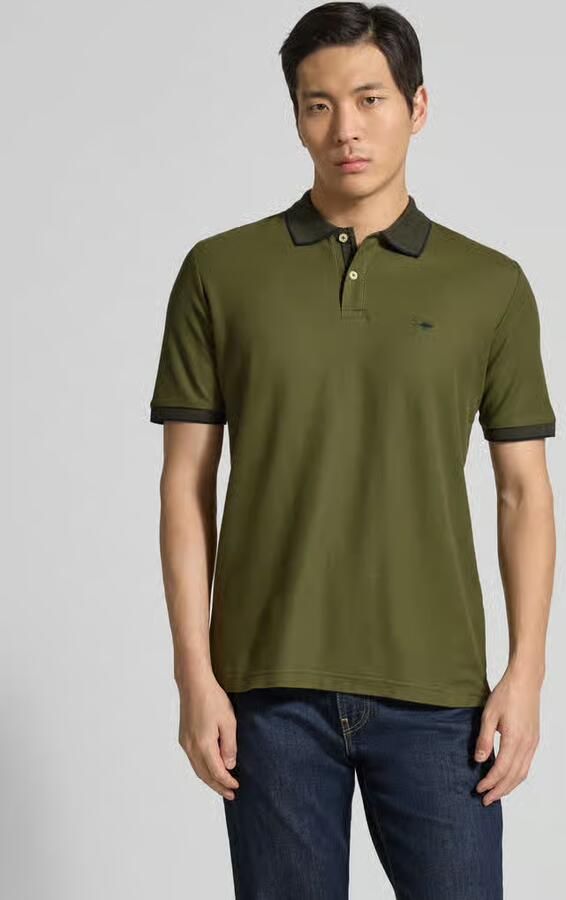 FYNCH-HATTON modern fit poloshirt met stitching - Foto 4
