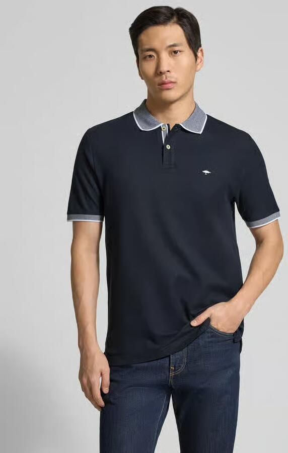 FYNCH-HATTON modern fit poloshirt met stitching - Foto 4