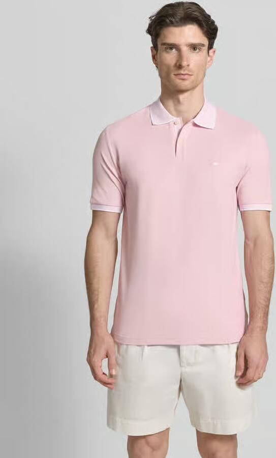 FYNCH-HATTON modern fit poloshirt met stitching - Foto 4