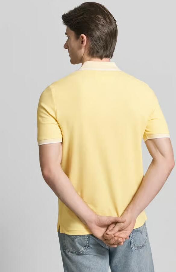 FYNCH-HATTON modern fit poloshirt met stitching