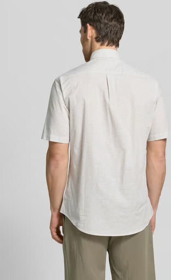 FYNCH-HATTON modern fit vrijetijdsoverhemd met borstzak en gestikt logo - Foto 2